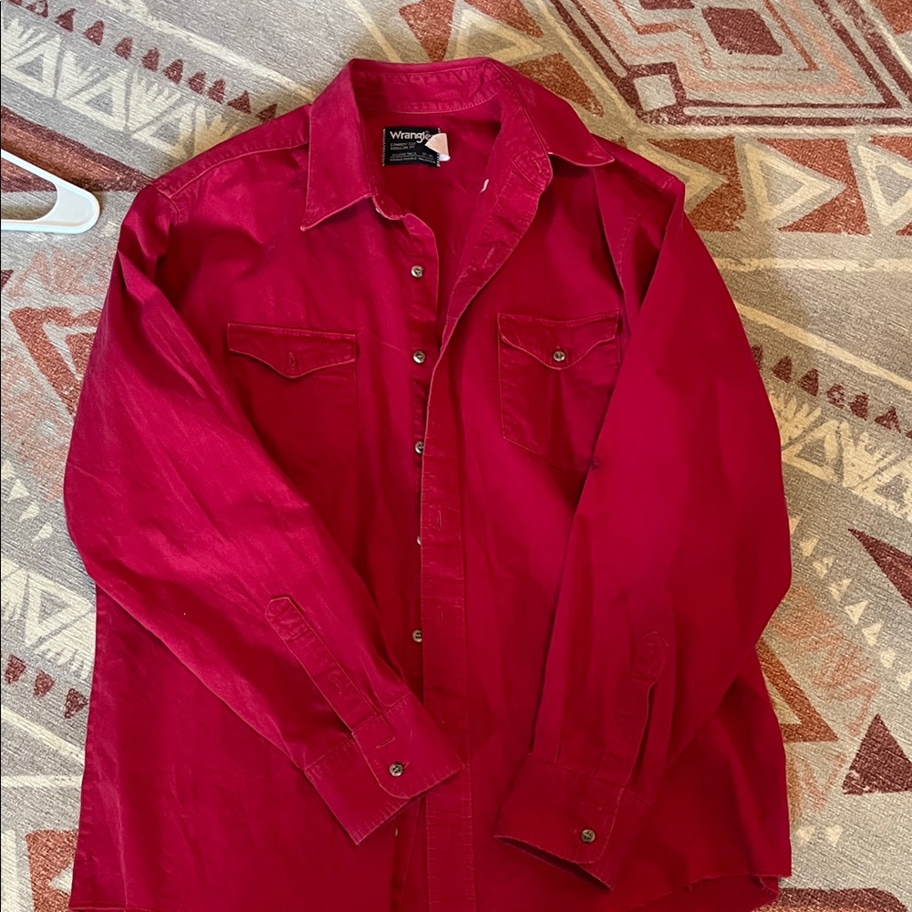 Wrangler Crimson Long Sleeve Shirt